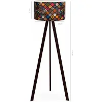 Opviq Asir - Vloerlamp - Veelkleurig - 21 x 38 x 140 cm