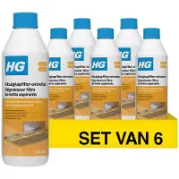 Hg 6x Afzuigkapfilter Ontvetter 500 ml