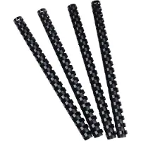 Exacompta Doos van 100 plastic spiraal inbindruggen 16 mm - A4 - Zwart - 75501E
