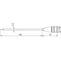 Greisinger GF 2T Insteeksensor -70 tot 250 °C Sensortype Pt1000