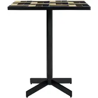 House Doctor Geometric tafel, Bruin, Blauw