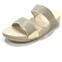 FitFlop Women Lulu Shimmerglitz Slides Platino-Schoenmaat 41