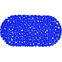 Overig Msv Antislip Badmat Galets - Blauw - 36x69cm