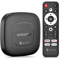 Siltcon TV Box Android 4K & 8K HDR 16GB Zwart