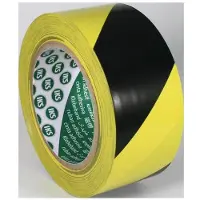 IKS Grondmarkeringstape | PVC | zwart/geel | lengte 33 m | breedte 50 mm | wiel | 36 stuks - 5635000001 5635000001