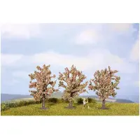 Noch 25112 Set bomen Fruitboom 80 tot 80 mm Roze, Bloeiend 3 stuks