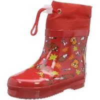 Playshoes Regenlaarzen bruin / goudgeel / lichtgroen / oranje / rood