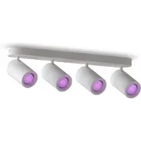 Calex Slimme plafondspot | Rond | RGB + 2200-4000K | Wit | 4 spots | WiFi (Tuya) | 4.9W