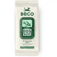 BecoPets Beco Bamboo Dog Wipes - Unscented