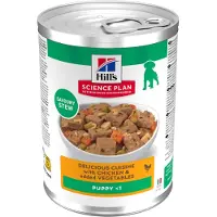 Hill's Pet Nutrition Science Plan Hondenvoer Nat Puppy Stew Kip & Groenten 12x363 gr