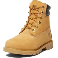 Timberland dameslaars Linden Woods WP 6 Inch, model: fashion boot, kleur: beige (wheat), maat: 42 EU, wijde pasvorm