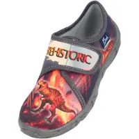 Beck Lage schoen 'Prehistoric' donkerblauw / donkergrijs / oranje / rood