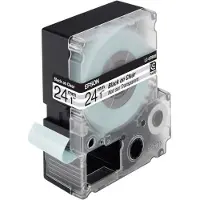 Epson LC-6TBN9 - 9m zwart op transparant / gelamineerd tape / 24mm (origineel)