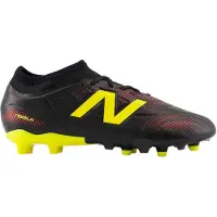 New Balance Tekela V5 Team Low Gras Voetbalschoenen (FG) Kids Zwart Geel Rood