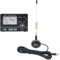 Pni ML29 CB-antenne, 34 cm, 70 mm magneetvoet en SWR-300 reflectometer voor het meten van de SWR-waarde