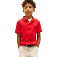 Tommy Hilfiger Boys Interlock Polo Rapid Red Maat: 8 | Overhemden Outlet | kids | Rood