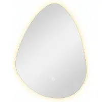 Sensahome spiegel voor de badkamer, met LED-verlichting - Dimbaar - 2700K/4500K/6400K - Asymmetrisch - 60x80 cm