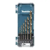 Makita D-75758 HSS-Co Metaal-spiraalboorset 2 mm, 3 mm, 4 mm, 5 mm, 6 mm, 8 mm Kobalt Cilinderschacht 6 stuk(s)