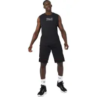 Everlast Heren mouwloze basketbaltrui (Zwart, Rood)