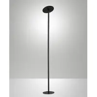 FABAS LUCE Uplighter vloerlamp Regina, dimbaar, zwart, Woon-/ Eetkamer, metaal, Modern, vloerlamp