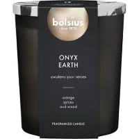 Bolsius geurkaars Onyx Earth zwart - 75 uur - 10 x 10 x 11,2 cm