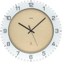AMS Radiogestuurde wandklok F5593 - 31cm met dubbele rand