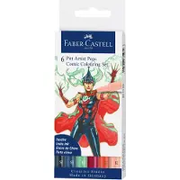 Faber-Castell tekenstift - Pitt Artist Pen - Comic - 6-delig - FC-267196