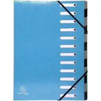 Exacompta Sorteermap Iderama A4 Turquoise Karton 24,5 x 0,5 x 32 cm