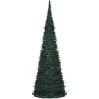 vidaXL Kunstkerstboom met verlichting pop-up 180 cm groen
