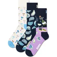 Happy socks Sokken navy / lichtblauw / lila / wit