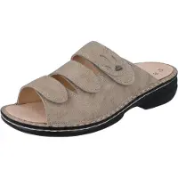 Finn Comfort Muiltjes 'Pantolette Damen 02554 444345 Echtleder in grau' lichtroze