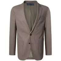 Pierre Cardin Modern Fit Blazer bruin, Faux-uni