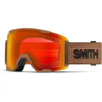 Smith - Skibrillen - Stash XL Camel Warm Steel / Chromapop Everyday Red Mirror voor Unisex van Wol - Bruin