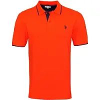U.s. polo assn. Shirt neonoranje / zwart