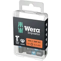 Wera 05057606001 Inbus-bit Aandrijving: 1/4 (6,3 mm) Uitvoering: Inbus 6 50 mm