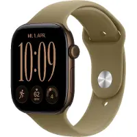 Apple Watch Series 12 Cellular 46mm Donkerbrons Sportband M/L