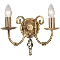 Elstead Lighting LED Wandlamp Artisan | 2X E14 Max 60W | Aged Brass