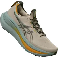 Asics Loopschoen 'GEL-NIMBUS 28 TR' donkerbeige / turquoise / antraciet / oranje