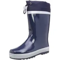 Playshoes Regenlaarzen navy / wit