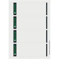 Leitz PC Printbare Zelfklevende Rugetiketten 1685 Voor 1080 Ordners Lichtgrijs 62 x 192 mm 400 Stuks