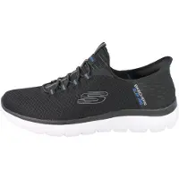 SKECHERS Sneakers laag blauw / grijs / zwart