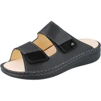 Finn Comfort Muiltjes 'Pantolette Herren PSARA 955009 Echtleder in schwarz' zwart