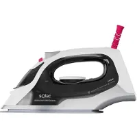 Solac PV2400, stoomstrijkijzer, keramische strijkzool, 1,8 meter, 120 g/min, zwart, wit, 30 g/min