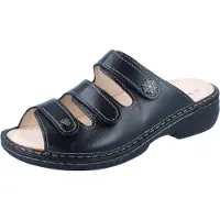 Finn Comfort Muiltjes 'Pantolette Damen 82564 014099 Echtleder in schwarz' zwart
