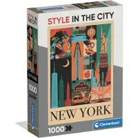 Clementoni Puzzle compact Style in the City, New York 1000 pièces