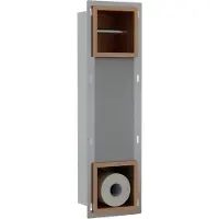 FortiFura Calvi Inbouw Reserve- en toiletrolhouder - PVD - geborsteld koper SW1126050/SW1126055