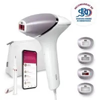 Philips Epilateur à lumière pulsée avec SenseIQ Lumea BRI949/00 Series 8000 Blanc et Rose
