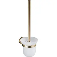 FortiFura Calvi toiletborstelhouder rond - PVD - geborsteld messing (goud) SW639940