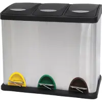 MSV 3700281003536, 8 liter, rechthoekig, roestvrij staal, zwart, roestvrij staal, geschikt voor terras, 460 mm