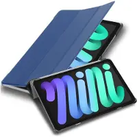 Cadorabo Tablet Book (MIT Wake Up) Cover (iPad mini 6), Tablethoes, Blauw